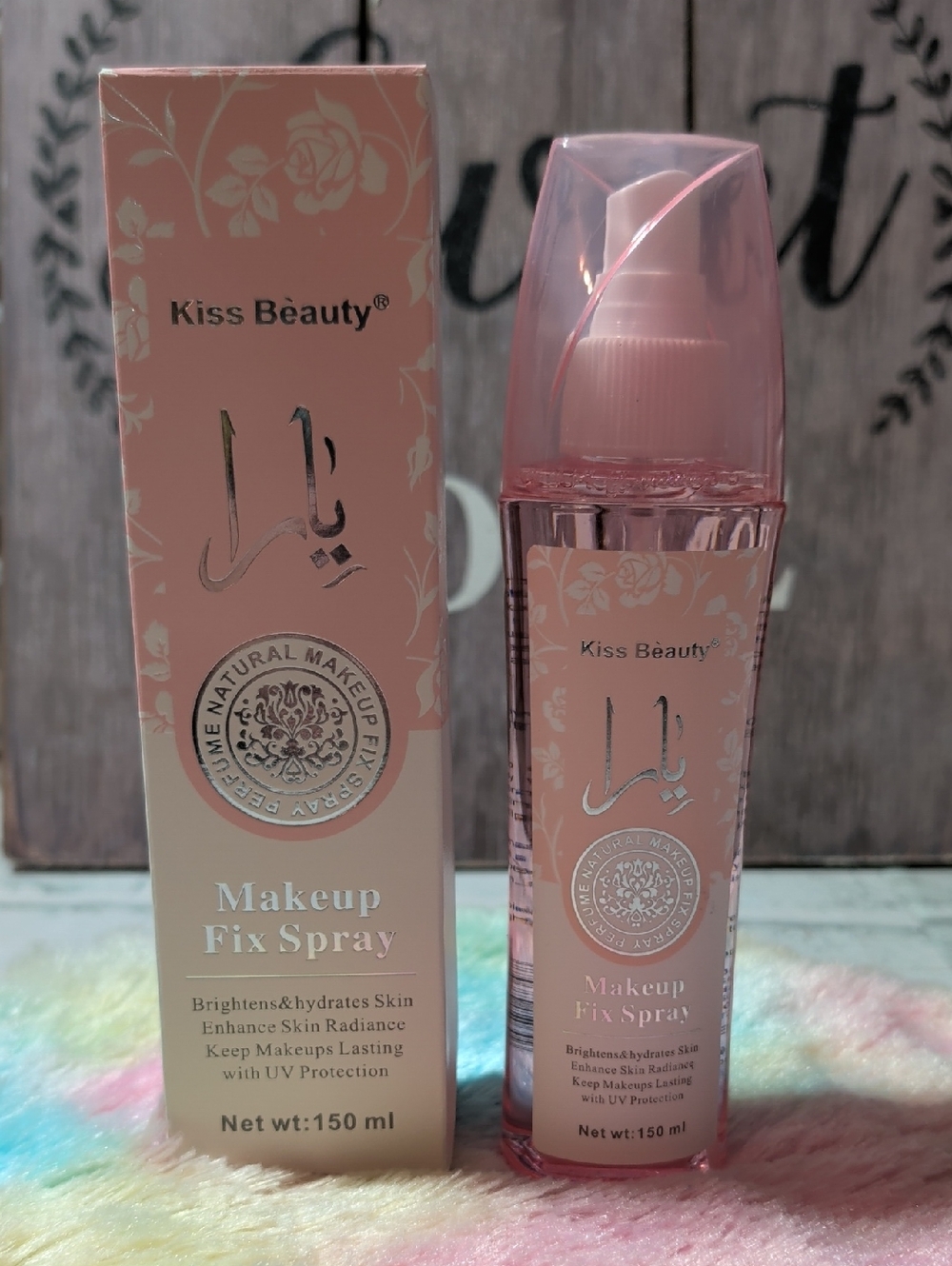 Pink Makeup Fix Spray – Hydrating Setting Mist - Yara scented